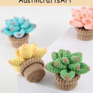 Cute Cactus Potted Crochet Kit