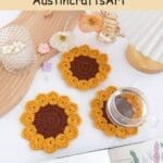 Sunflower Coaster Crochet Kit