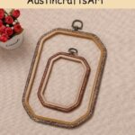 Rectangle Faux Wood Embroidery Hoop