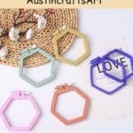 Plastic Hexagon Embroidery Hoop