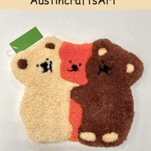 DIY Bear Punch Needle Coaster Kit