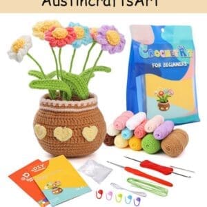 Daisy Flower Potted Crochet Kit