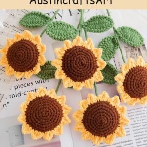 DIY Sunflower Bouquet Crochet Kit