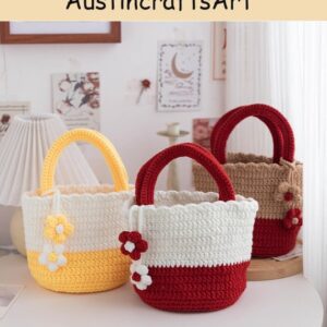 DIY Cute Flower Handbag Crochet Kit