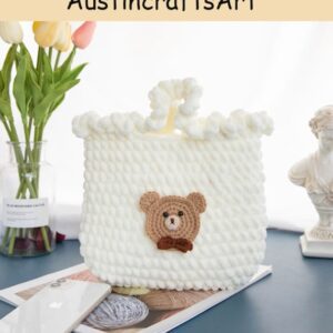 Cute Bear Heart Handbag Crochet Kit