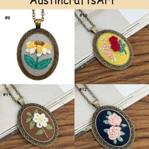 3D Flower Embroidery Necklace Kit