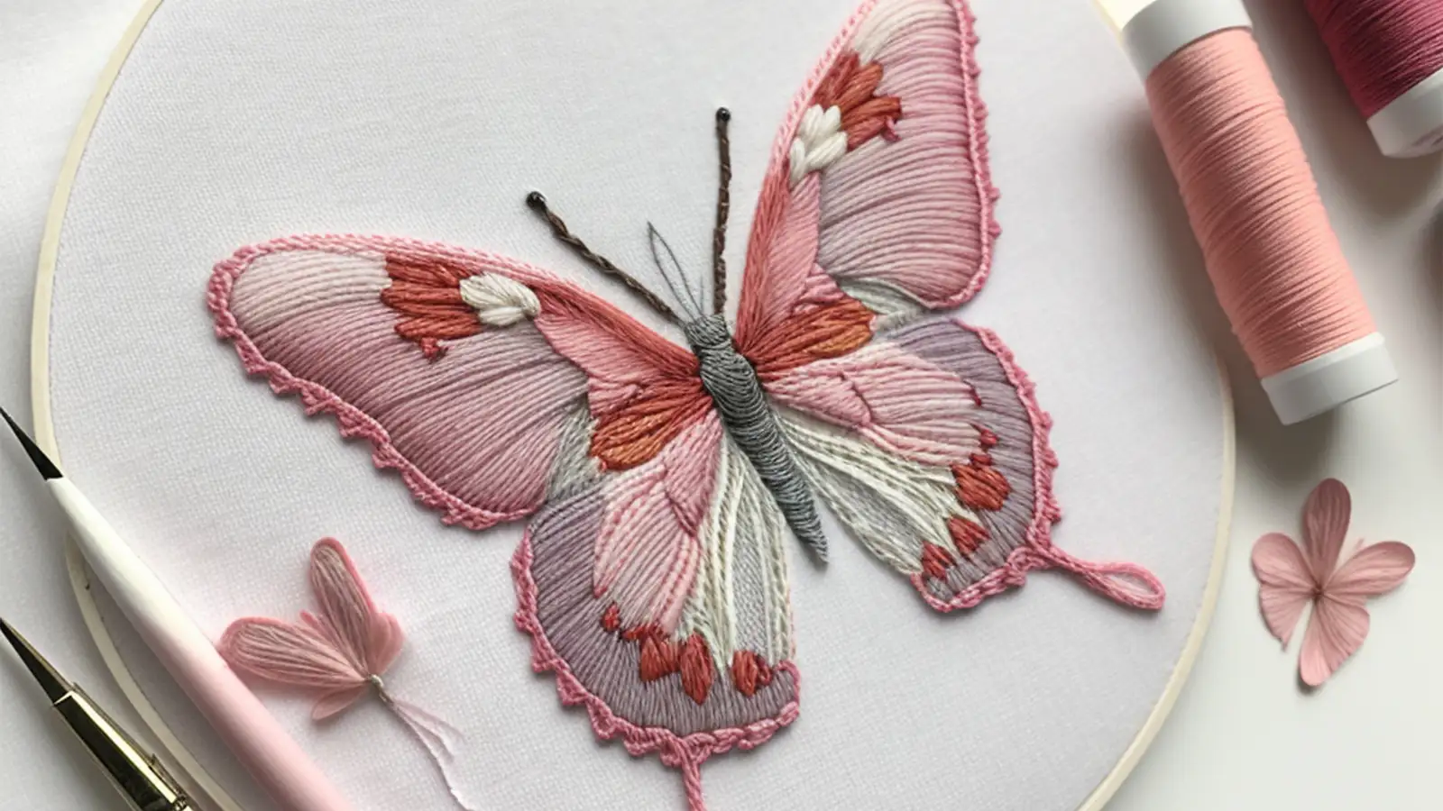 How to Embroider a Butterfly: Using Basic Stitches for Embroidery