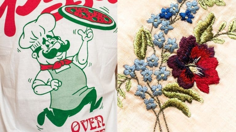 Screen Printing vs Embroidery: What is the Difference?