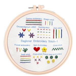 Simple Stitch Sampler Embroidery Kit