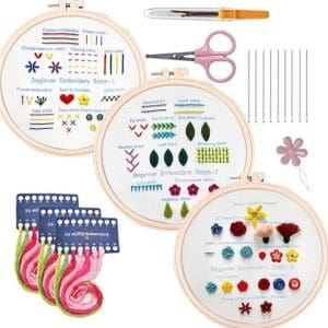 Simple Stitch Sampler Embroidery Kit