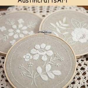 Easy Beginner Flower Embroidery Kit