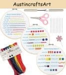 Beginner Stitch Sampler Embroidery Kit