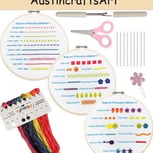Beginner Stitch Sampler Embroidery Kit