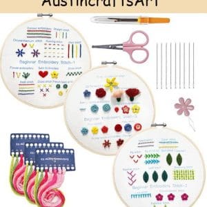 Beginner Stitch Sampler Embroidery Kit