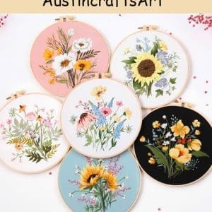 Beginner Flower Embroidery Kit