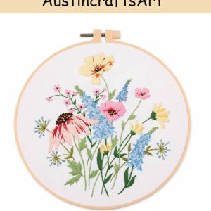 Beginner Flower Embroidery Kit