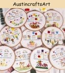 Animal Stitch Sampler Embroidery Kit