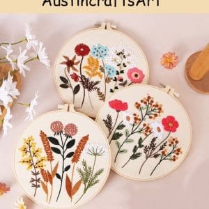 Wildflower Flower Embroidery Kit