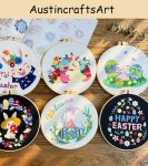 Easter Rabbit Egg Embroidery Kit