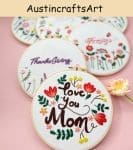 Flowers Mother's Day Embroidery Kit