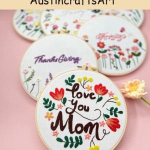 Flowers Mother's Day Embroidery Kit