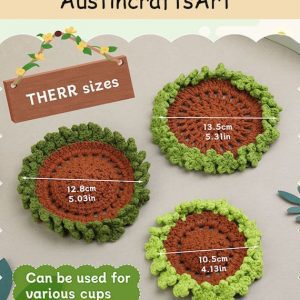 DIY Green Coaster Crochet Kit