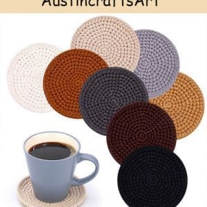 Multicolor Round Coaster Crochet Kit