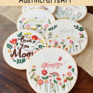 Flowers Mother's Day Embroidery Kit