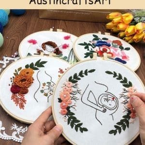 3D Flowers Mother's Day Embroidery Kit