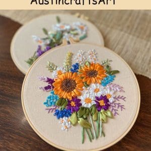 Silk Ribbon Wild Flower Embroidery Kit