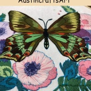 Beginner Colorful Butterfly Embroidery Kit