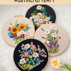 Silk Ribbon Wild Flower Embroidery Kit