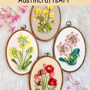 3D Silk Ribbon Flower Embroidery Kit