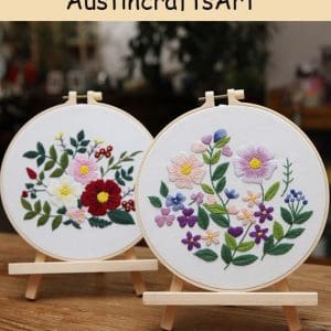 Multicolor Small Flower Embroidery Kit