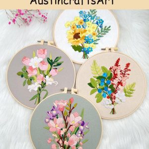 Bouquet Flower Embroidery Kit