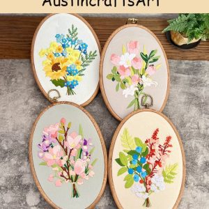 Bouquet Flower Embroidery Kit
