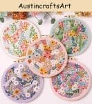 Colorful Flower Embroidery Kit