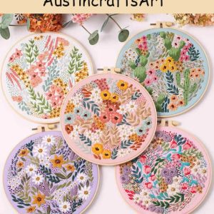 Colorful Flower Embroidery Kit