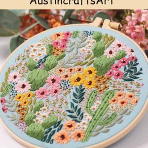 Colorful Flower Embroidery Kit