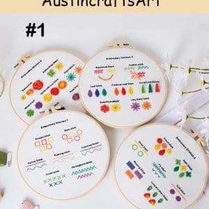 Basic Stitch Sampler Embroidery Kit