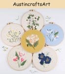 DIY Daisy Flower Embroidery Kit