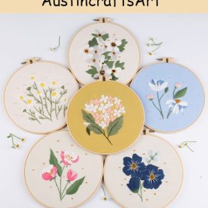 DIY Daisy Flower Embroidery Kit