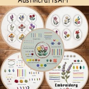 Beginner Flowers Sampler Embroidery Kit