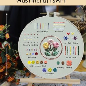 Beginner Flowers Sampler Embroidery Kit