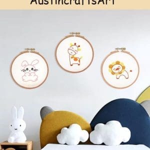 Simple Animal Kids Embroidery Kit