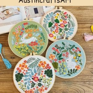 Plants And Flower Embroidery Kit