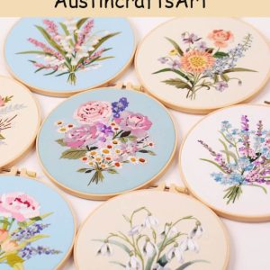 Pretty Bouquet Flower Embroidery Kit