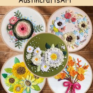 Pretty 3D Flower Embroidery Kit