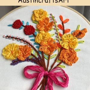 Pretty 3D Flower Embroidery Kit