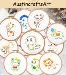 Simple Animal Kids Embroidery Kit